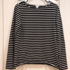 J. Crew Long Sleeve Boatneck Top